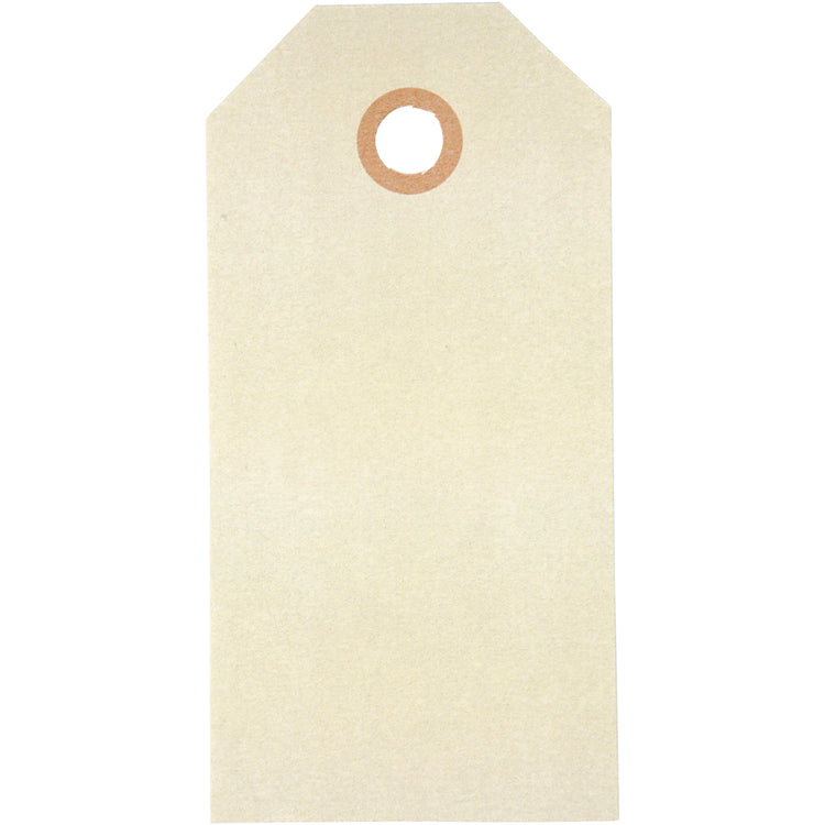 Creativ Company Manila-Etiketten, Größe 5 x 10 cm, 250 g, Creme, 20 Stück 1 Box