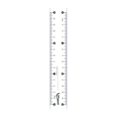 Quantore-Lineal kartiert, klassisch, 15 cm