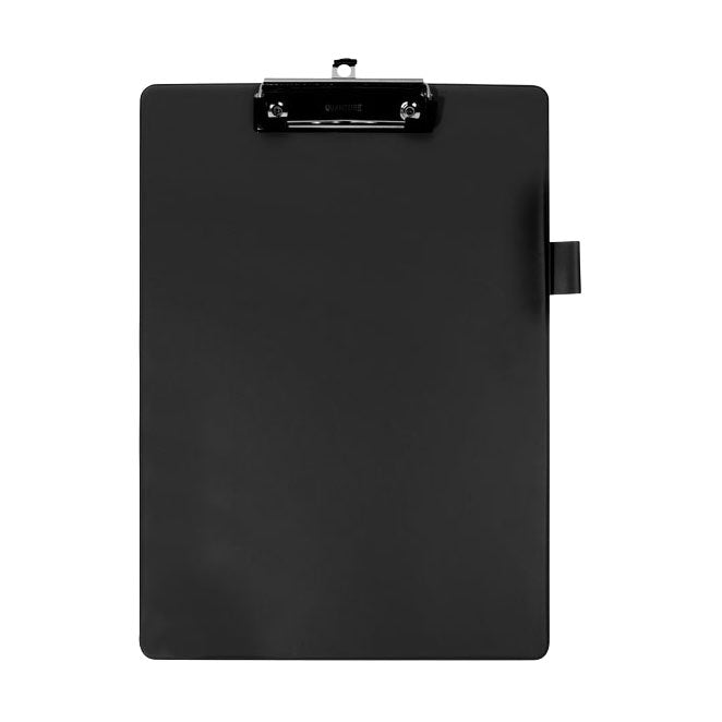 Quantore Klemmbrett A4 schwarz mit 100 mm Klemme + Stiftschlaufe
