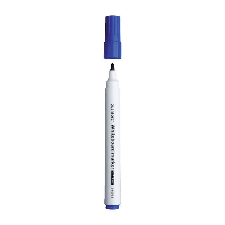 Quantore Whiteboard-Marker rund 1-1,5 mm blau