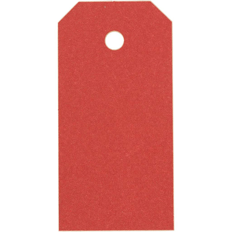 Creativ Company Manila-Etiketten, Größe 4x8 cm, 250 g, rot, 1000 Stück 1 Box