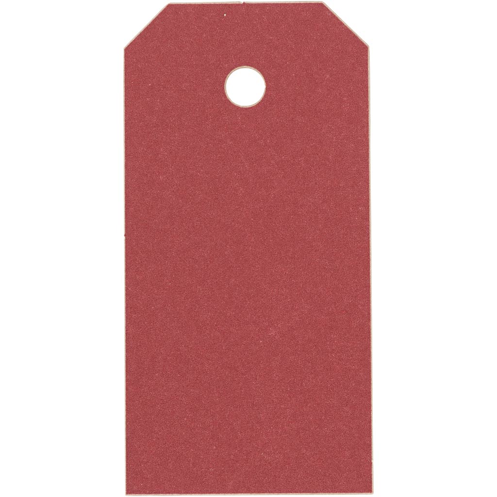 Creativ Company Manila-Etiketten, Größe 4x8 cm, 250 g, rot, 20 Stück 1 Box