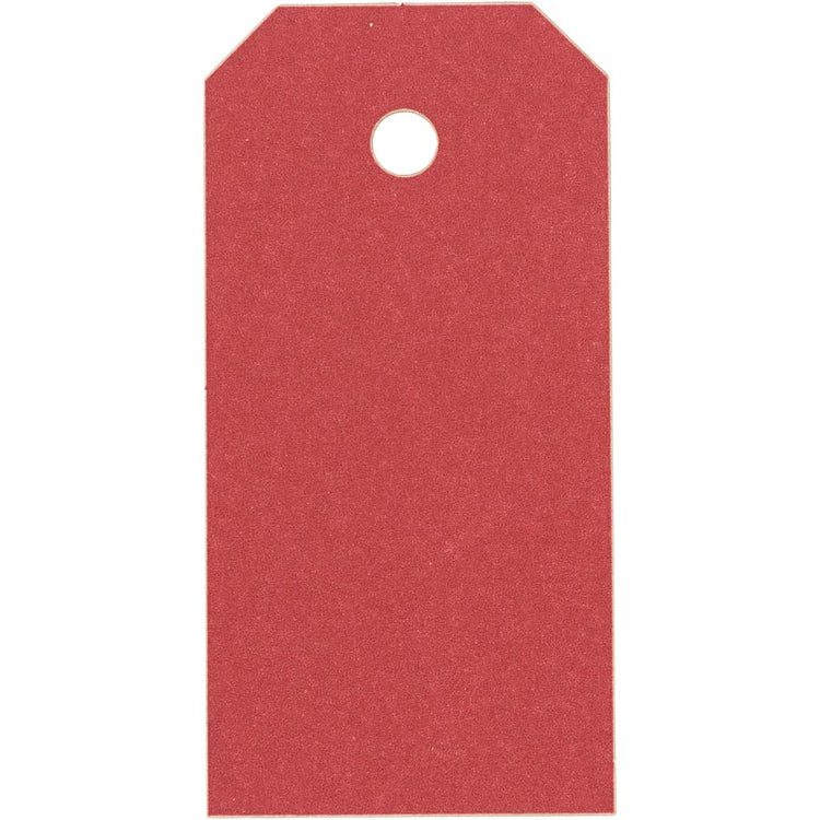 Creativ Company Manila-Etiketten, Größe 4x8 cm, 250 g, rot, 20 Stück 1 Box