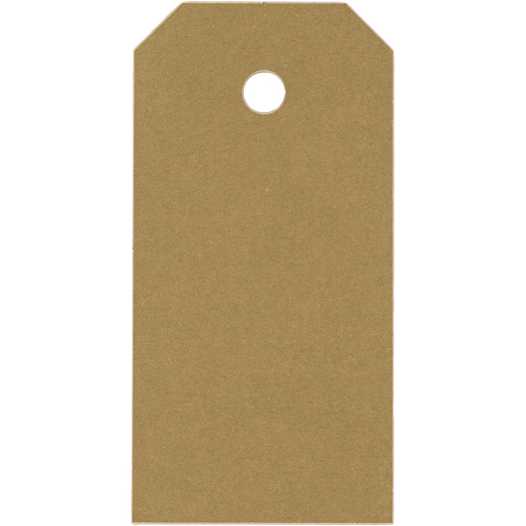Creativ Company Manila-Etiketten, Größe 4 x 8 cm, 250 g, Gold, 20 Stück 1 Box
