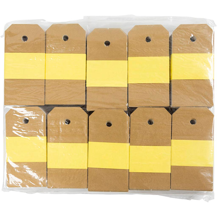 Creativ Company Manila-Etiketten, Größe 4 x 8 cm, 250 g, Gold, 1000 Stück 1 Box