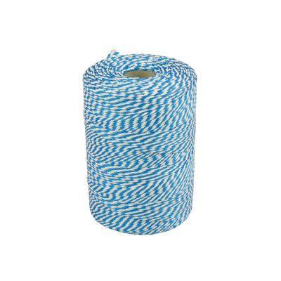 Seilbaumwolle 45 Meter 50gr Blau Weiß