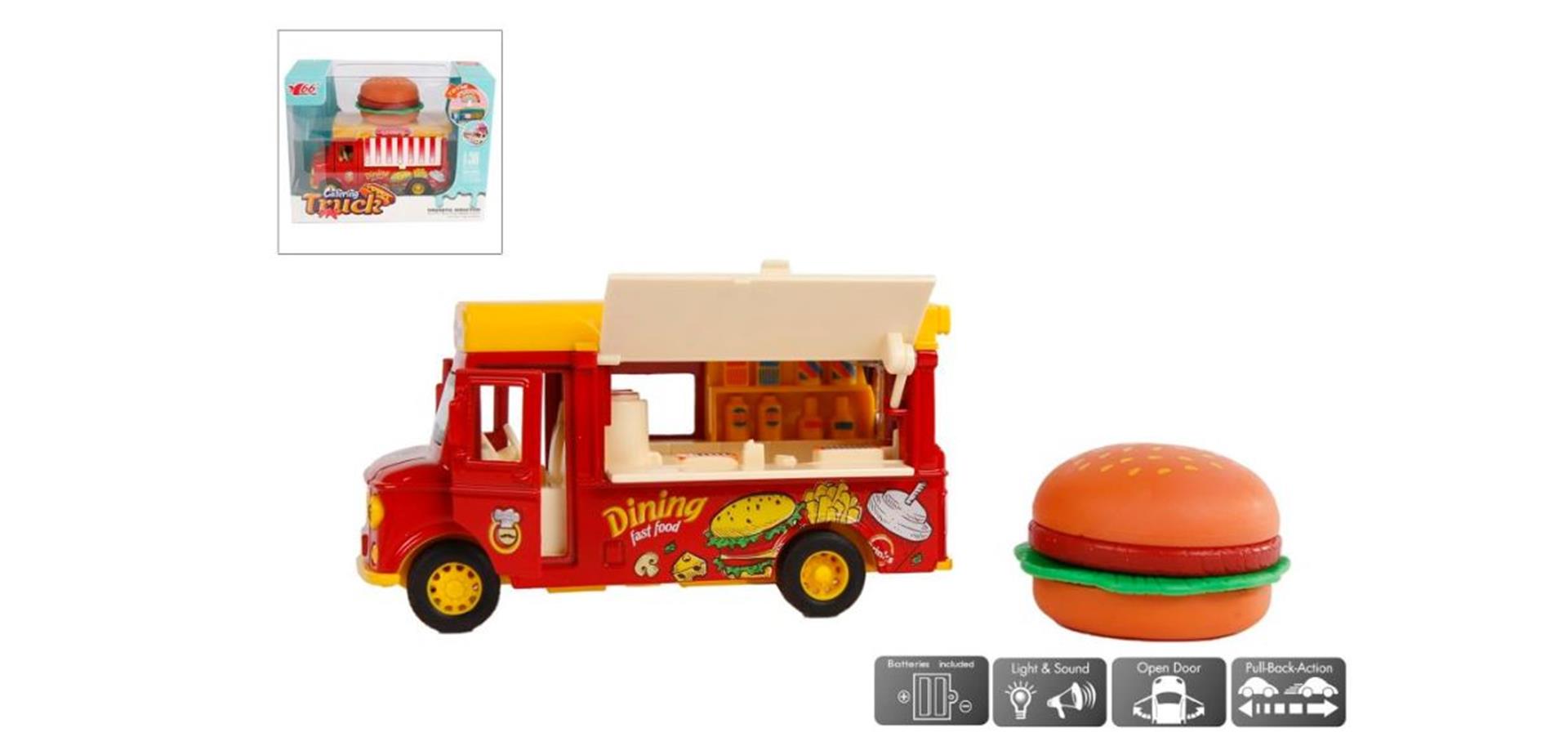 Food Truck Hamburger aus Druckguss mit Sound
