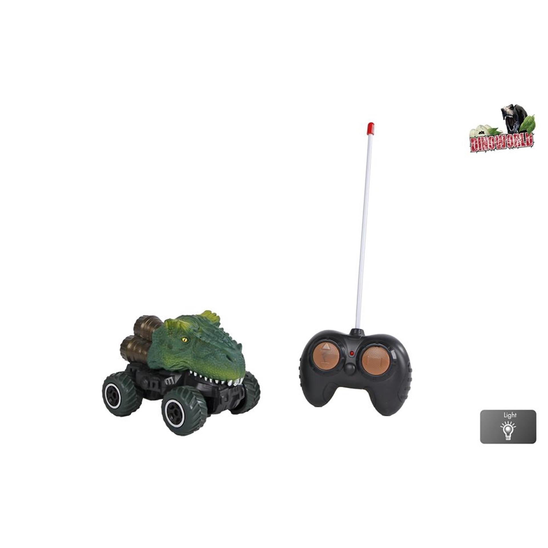 RC DinoWorld Dinosaurus RC Controllable Auto mit Licht, 12,5 cm