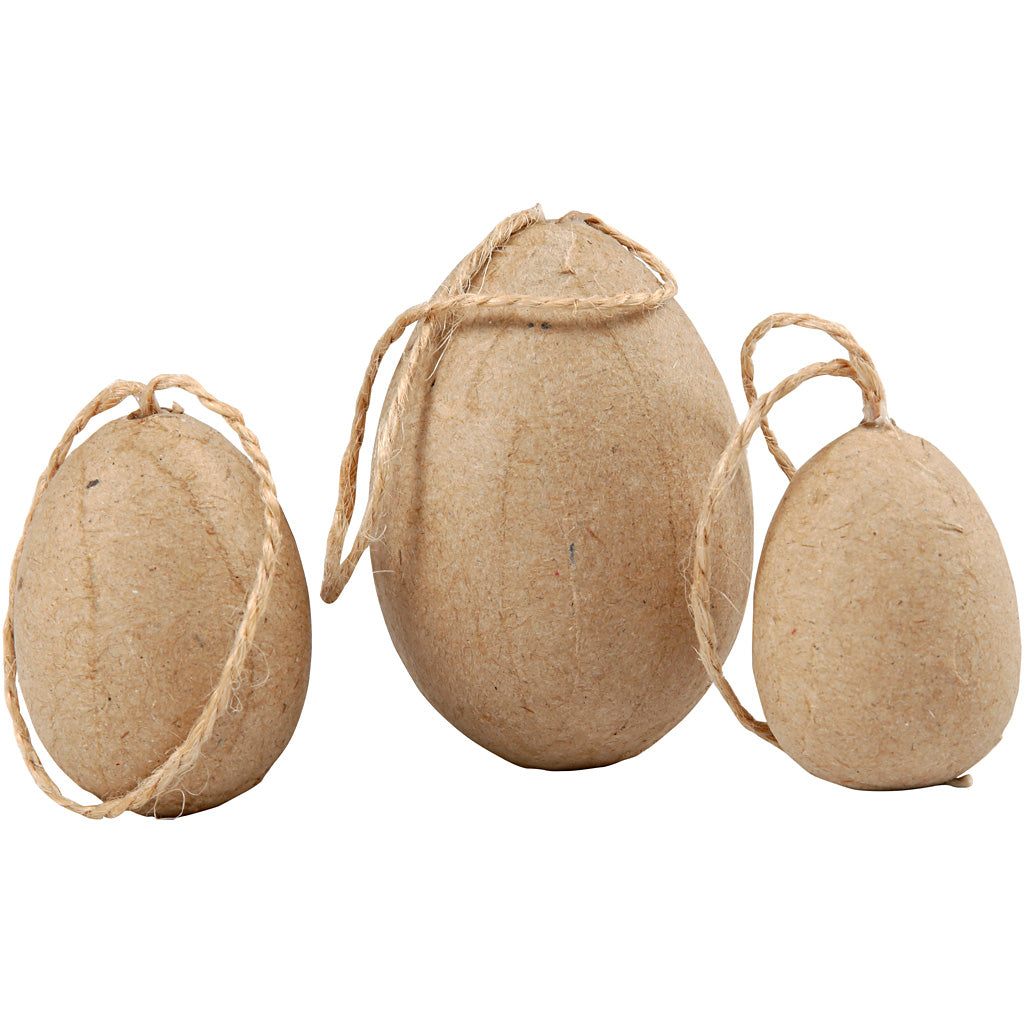 Creativ Company Eier, H: 3+4+5 cm, 6 Stück 1 Box