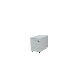 Schubladenelement Claudius Schavenburg CP-LB38-AL Stahl 43,5x78x60cm Aluminium 3 Schubladen