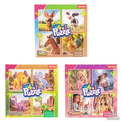 Toi-toys Spiele Puzzle 4-in-1