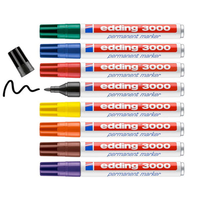 Quantores Filztip Stift Permanent Edding 3000 ca. 1,5-3 mm, 10..