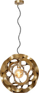 Lucide hannelore - Hängelampe - ø 40 cm - 1xE27 - mattgoldenes Messing