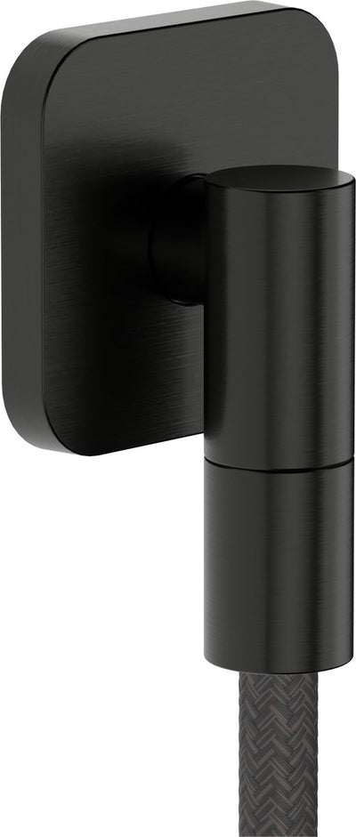 Hansgrohe Fixfit Fine Q Wandanschlussbogen ohne Rückflussverhinderer Schwarzchrom gebürstet
