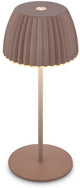 B.k.licht Briloner Champ Mini – wiederaufladbare Mini-Tischleuchte – kabellose Lampe – Touch-dimmbar – für drinnen und draußen – Gewinner des Deutschen Designpreises 2025 – braun – ø8,5 x 20 cm
