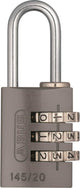 Abzahlenzahl Vorhängeschloss 145 20 Titan - Grau - 5 cm