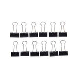 Quantore Paper Clamp Maul Black, 12st. - afbeelding 1