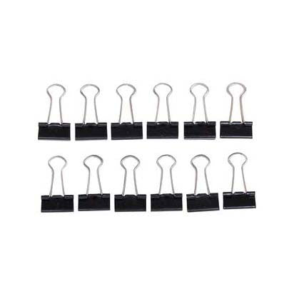 Quantore Paper Clamp Maul Black, 12st.