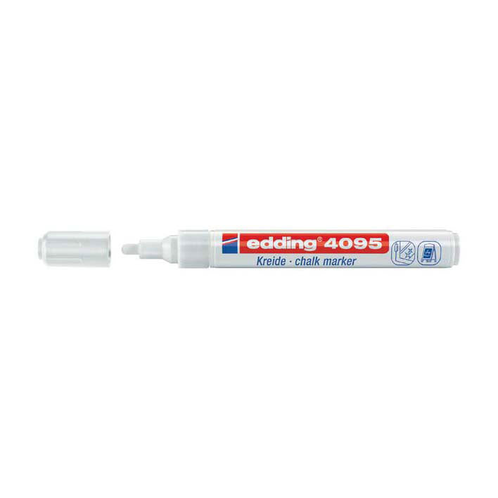 Quantore Kreidemarker Edding White, 2st.