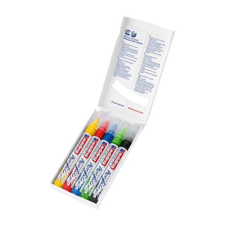 Quantore Acrylmarker Edding Basis, 5st.