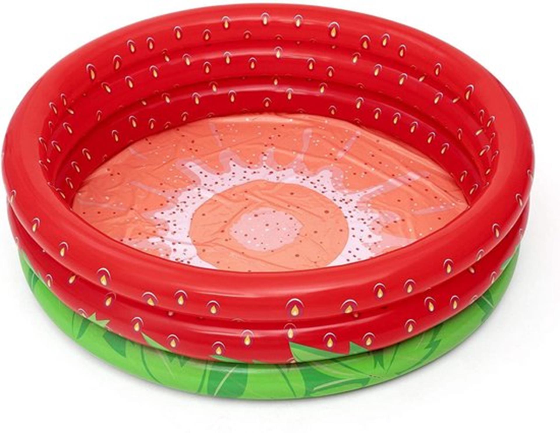 Bestway Schwimmbad 3-Ring-Erdbeere 160x38cm