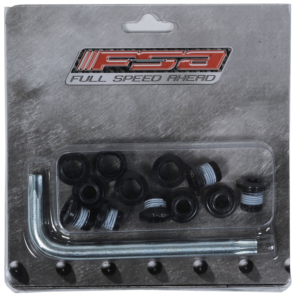 FSA MTB Kettenblattschrauben Torx schwarz (12 Stück)