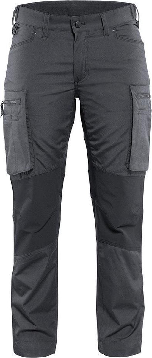 Blåkläder Blaklader Damen Service-Arbeitshose Stretch 7159-1845 – Damen – Dunkelgrau Schwarz – 48