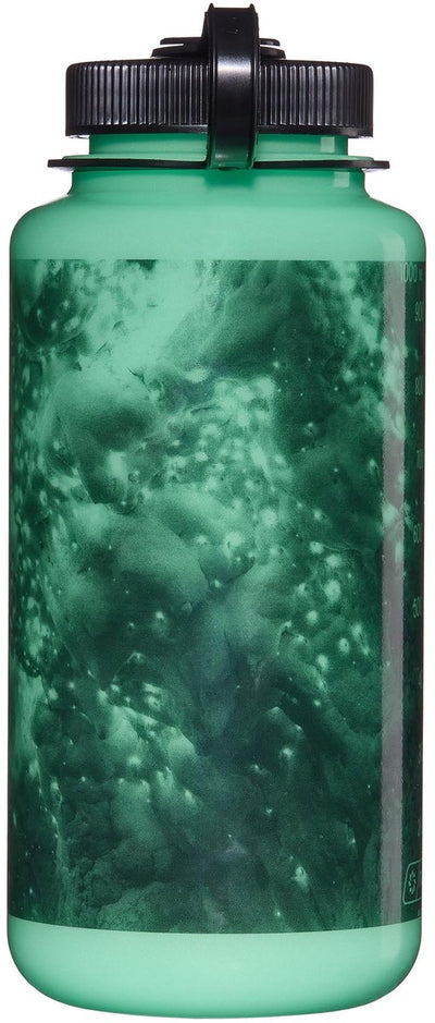 Nalgene – Weithals-1000 ml, leuchtende schwarze Würmer erhalten neues Aussehen