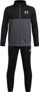Under Armour UA Rival CB Knit Track Suit-BLK Jungen-Trainingsanzug – Schwarz – Castle Rock – Weiß