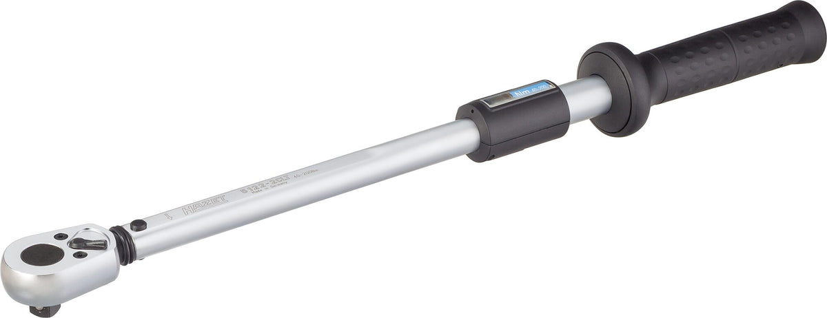 Hazet Drehmomentschlüssel 5122-2clt – Drehmomentbereich min-max: 40 – 200 Nm – Genauigkeit: 4 % – 1 2 Zoll (12,5 mm) Vierkant massiv – Länge: 545 mm