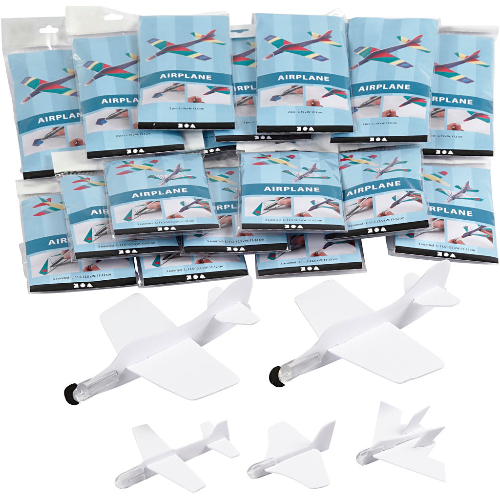 Creativ Company Foam Planes Weiß, 50..