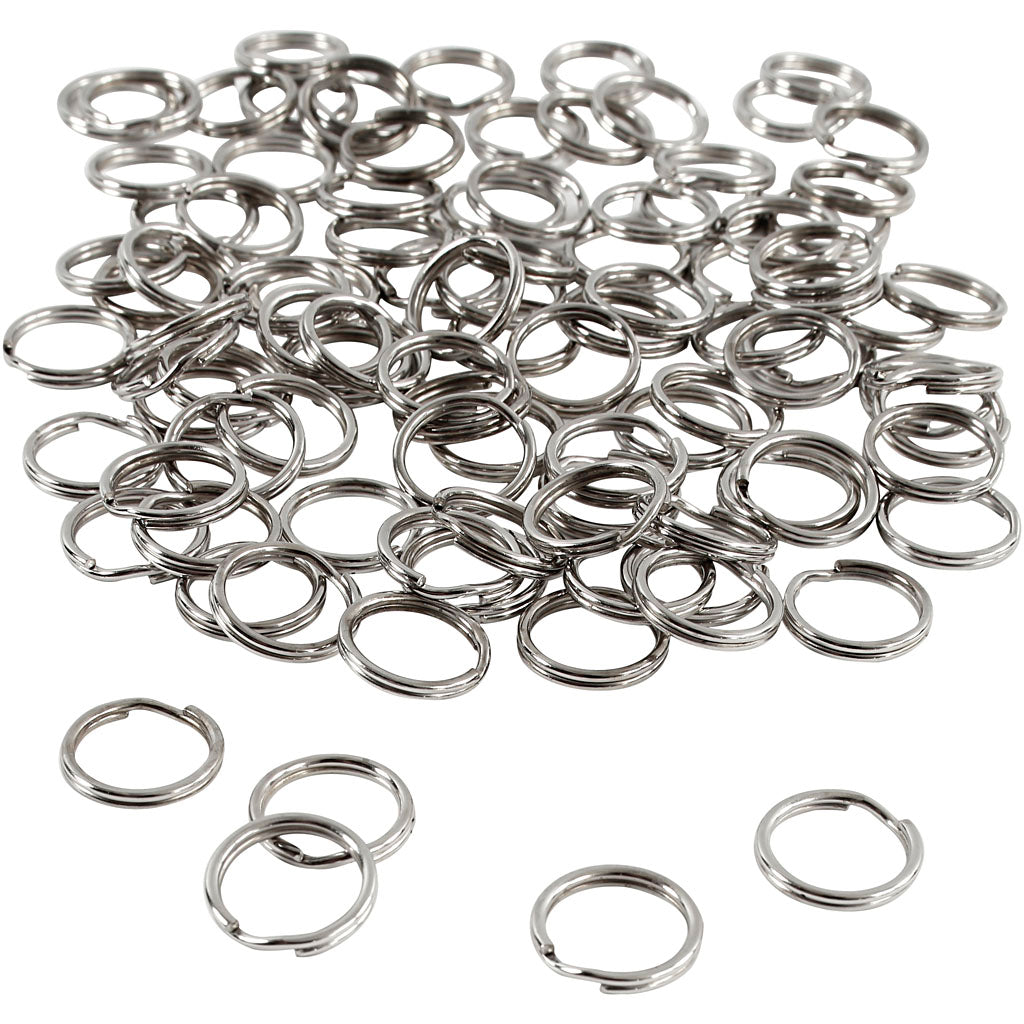 Creativ Company Schlüsselanhänger, D 12 mm, 100 Stück, 1 Box
