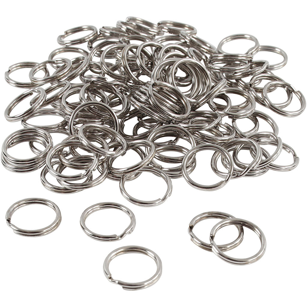 Creativ Company Schlüsselanhänger, D 15 mm, 100 Stück, 1 Box