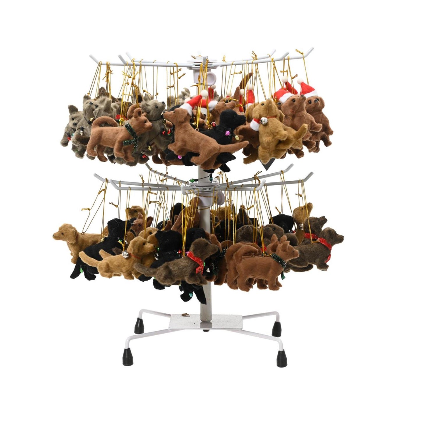 Decoris Weihnachtsanhänger Hund 11,5x3,5x6cm Kunststoff 6-fach sortiert