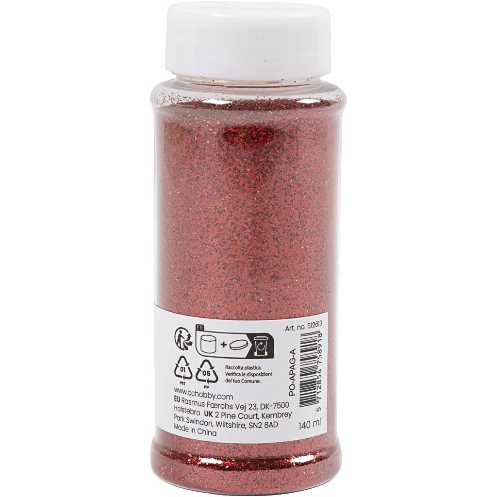 Creativ Company Bio Sparkles, rot, 140 ml 1 Box