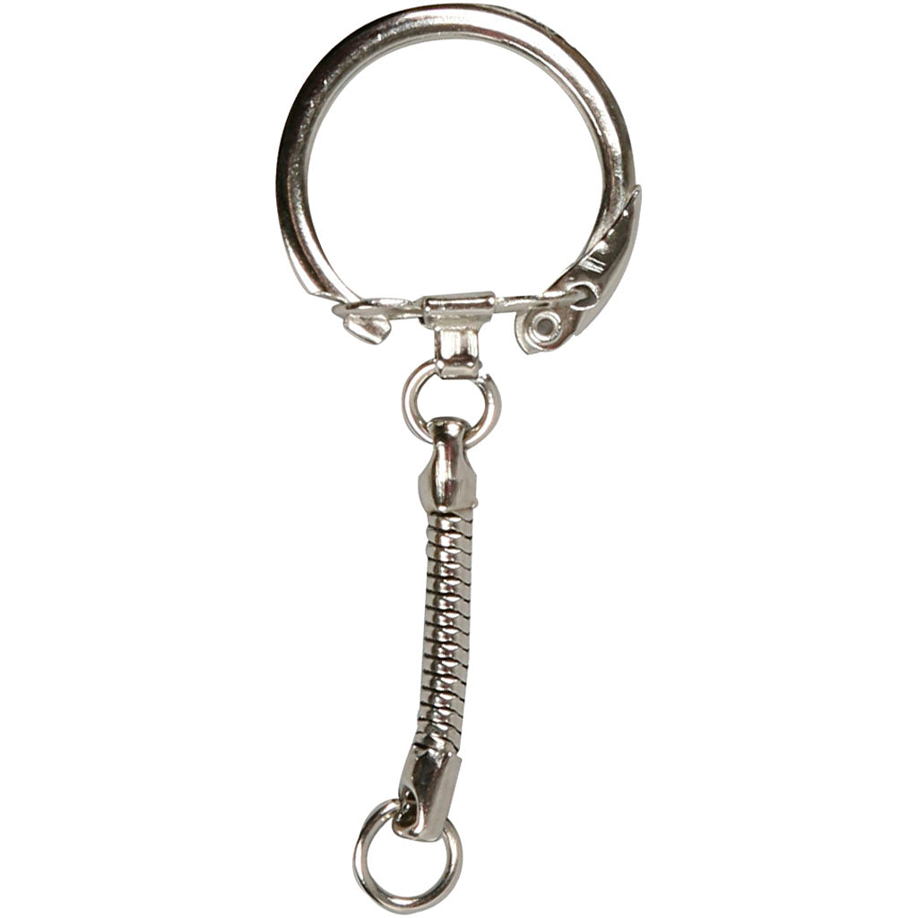 Kreativunternehmen Key Ring mit Kette, 25st.