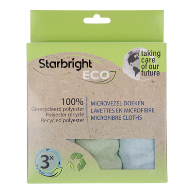 Starbright 1074492 – Mikrofaser-Recycling-Schusstuch 30 x 30 cm, 250 g qm, 3 Stück | 6 Stück