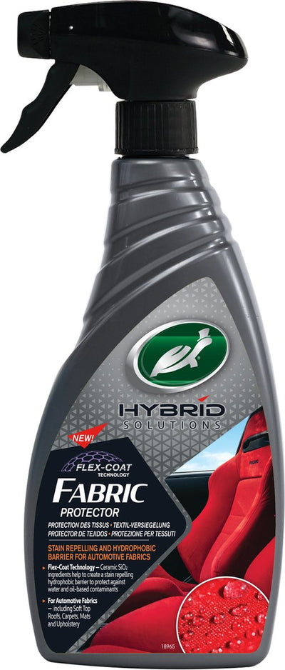 Turtle Wax HS Stoffschutz – Textilschutz – schützt vor wasser- und ölbasierten Verunreinigungen – für alle Cabriodächer – auch für Polster, Teppiche, Fußmatten – 500 ml