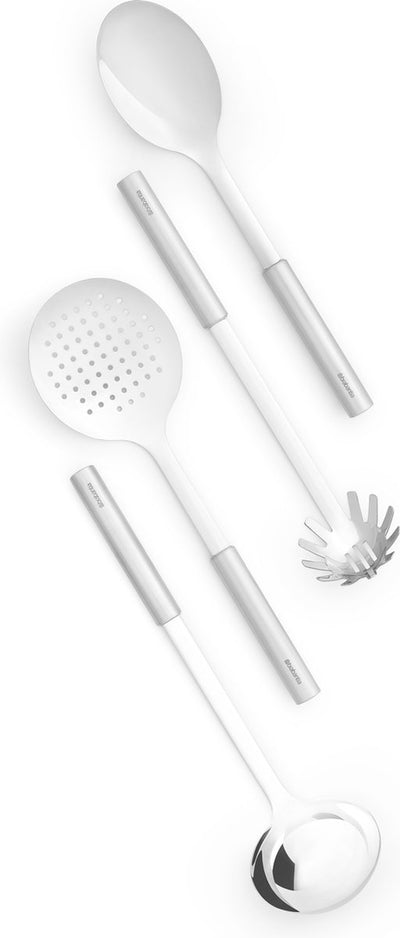 Brabantia Profil-Küchengeschirr-Set – 4-teilig – Edelstahl
