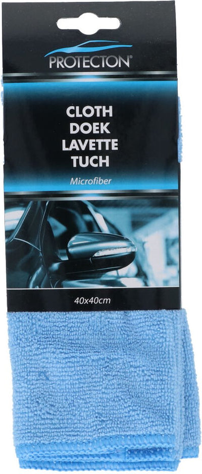 Protecton Mikrofasertuch – für streifenfreie Reinigung – für Auto, Wohnmobil oder Wohnwagen – extra weich – fusselfrei – nass und trocken verwendbar – maschinenwaschbar – 40 x 40 cm