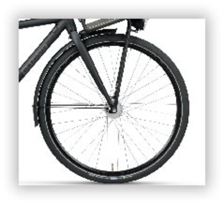 Batavus Vorderrad 28 schwarz 36g. Felge mit Nabendynamo (2,4W).
