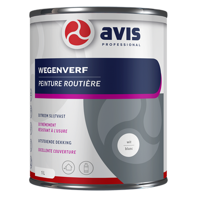 Avis Professional 1074405 – Avis Straßenfarbe Weiß 1lt | 1 Stk