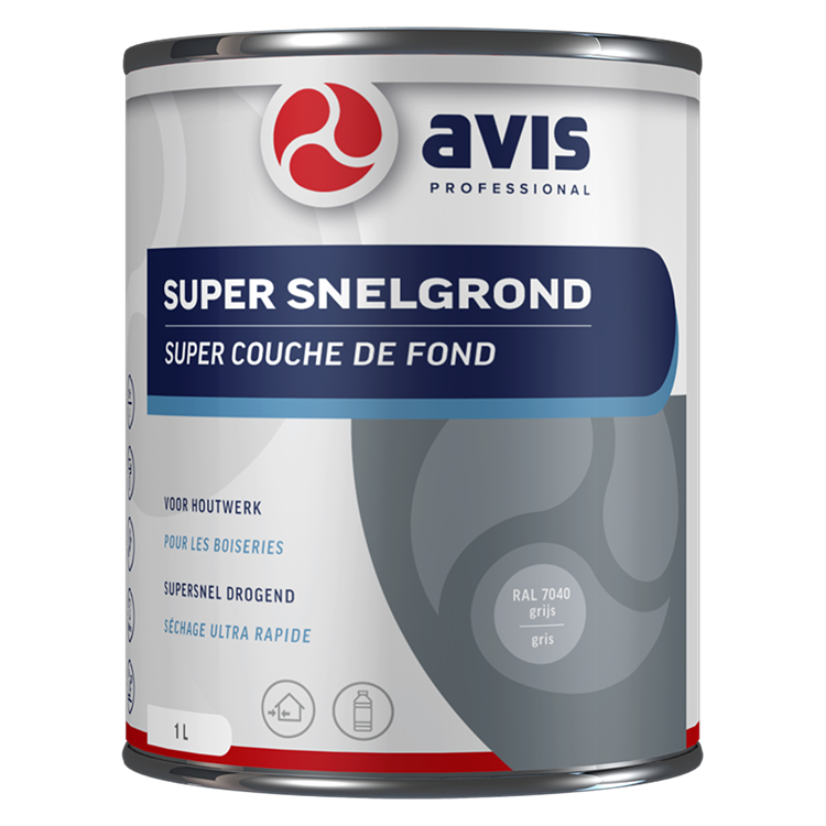 Avis Professional 1074390 – Avis Fast Ground GR RAL7040 1lt | 1 Stk