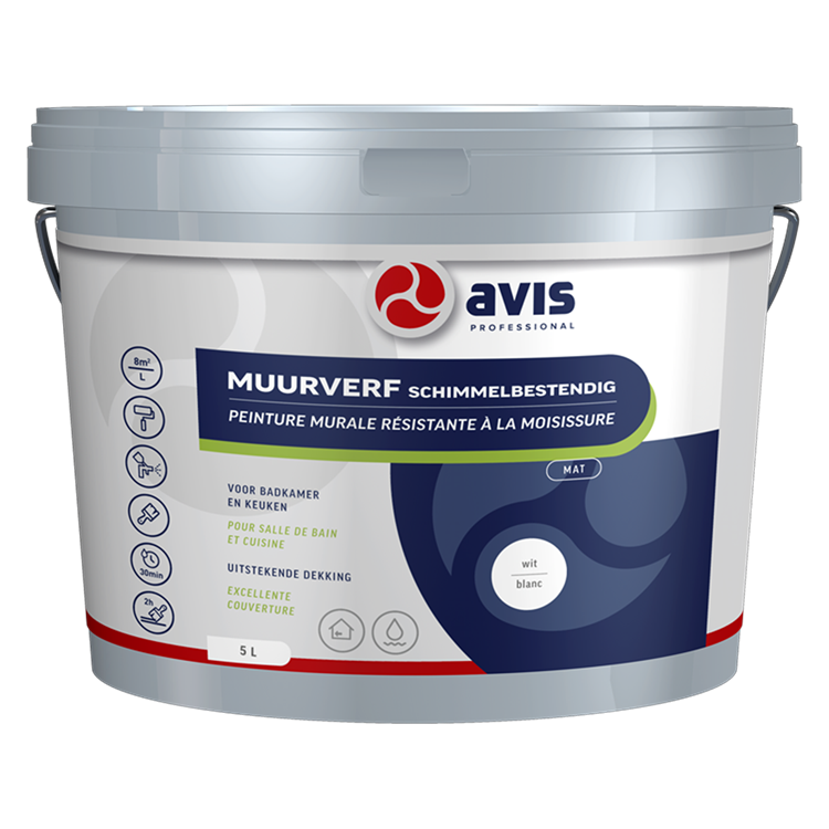 Avis Professional 1074455 - Avis MV Schimmelb. weiß matt 5lt | 1 Stk