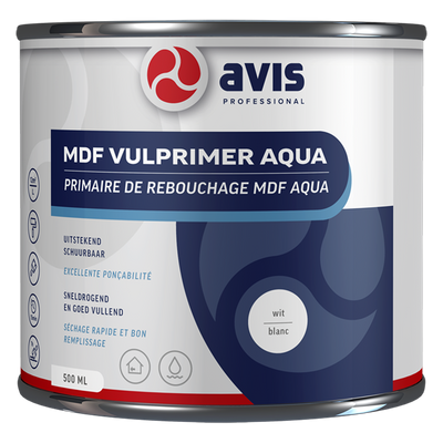 Avis Professional 1074465 – Avis MDF Vulprim Aq Weiß 500 ml | 1 Stk
