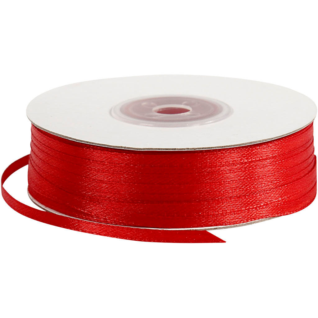 Creativ Company Satin Ribbon Rot, 100 m