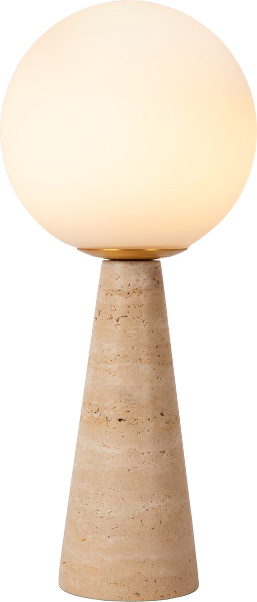 Lucide Evin - Tischlampe - 1xE27 - Opal - Japandi