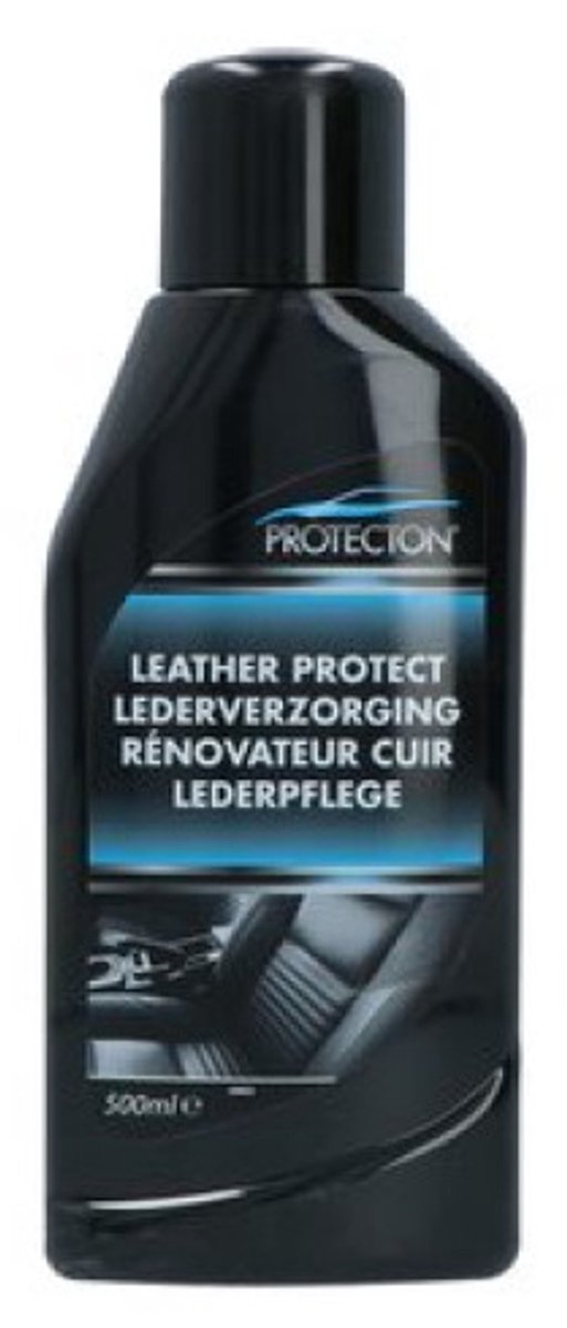 Protecton Lederpflege – zur Reinigung von Leder und Kunstleder – hohe Reinigungskraft – gegen Schmutz und Flecken – 500 ml