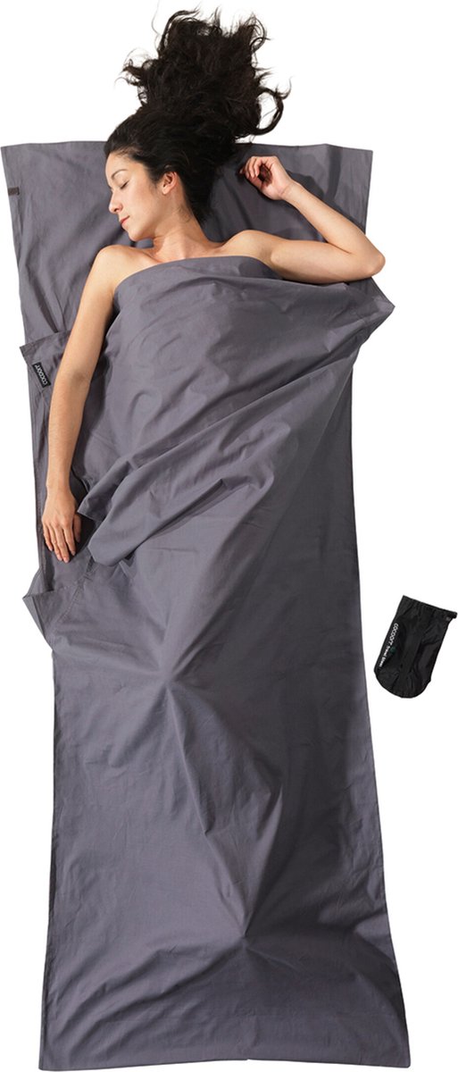 Cocoon-Reiselaken - Lakentasche - Baumwolle - Grau