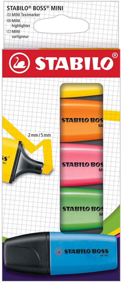 Stabilo Boss Mini-Textmarker - 5 Stk.